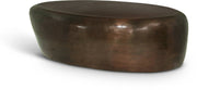 Capsule Aluminum Coffee Table in Brown - 99063Brown-CT