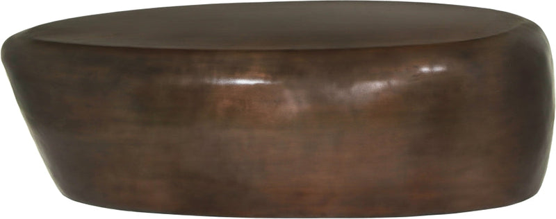 Capsule Aluminum Coffee Table in Brown - 99063Brown-CT