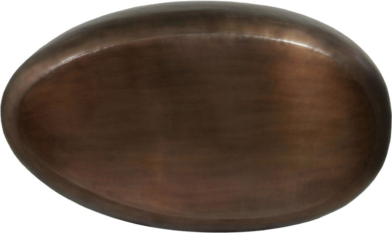 Capsule Aluminum Coffee Table in Brown - 99063Brown-CT