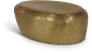 Capsule Aluminum Coffee Table in Gold - 99062Gold-CT