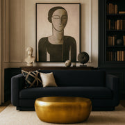 Capsule Aluminum Coffee Table in Gold - 99062Gold-CT