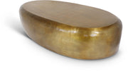 Capsule Aluminum Coffee Table in Gold - 99063Gold-CT