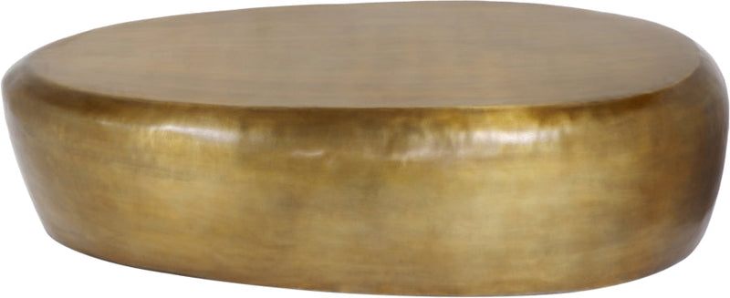 Capsule Aluminum Coffee Table in Gold - 99063Gold-CT
