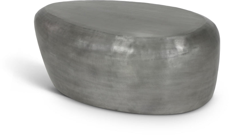 Capsule Aluminum Coffee Table in Silver - 99062Silver-CT