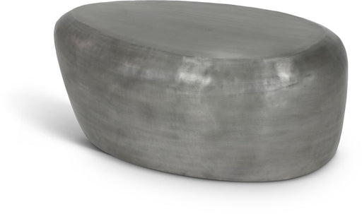 Capsule Aluminum Coffee Table in Silver - 99062Silver-CT