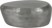 Capsule Aluminum Coffee Table in Silver - 99062Silver-CT