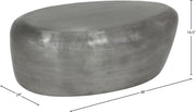 Capsule Aluminum Coffee Table in Silver - 99062Silver-CT