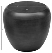 Capsule Aluminum End / Side Table in Black - 99062Black-ET