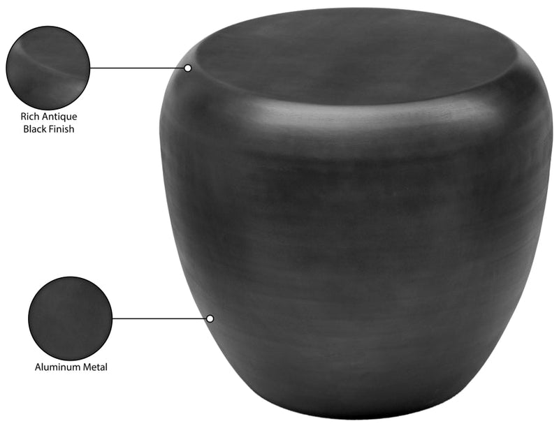Capsule Aluminum End / Side Table in Black - 99062Black-ET