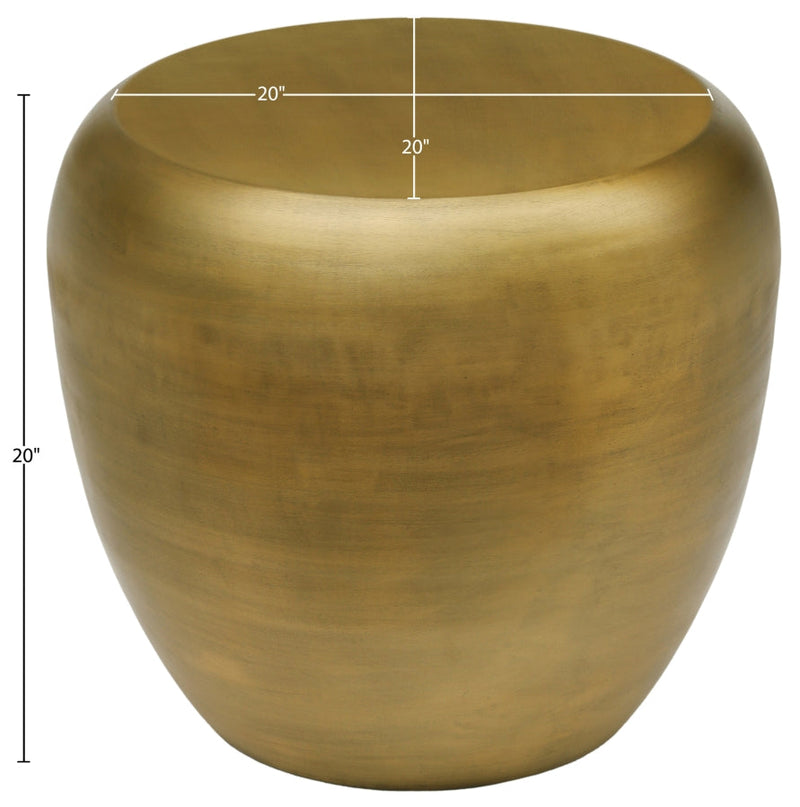 Capsule Aluminum End / Side Table in Gold - 99062Gold-ET