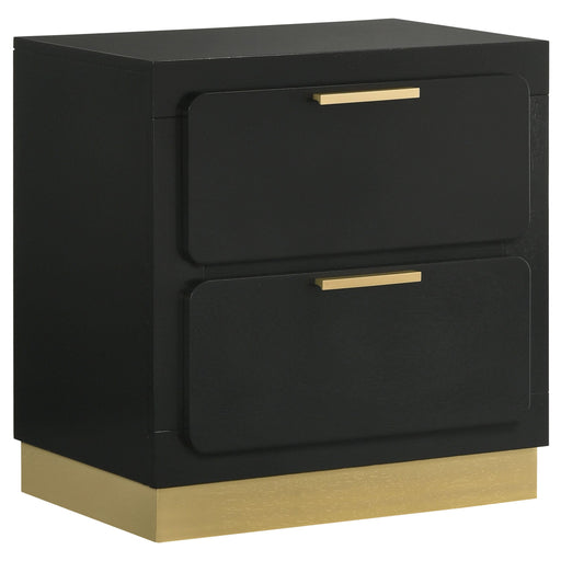 Caraway 2-drawer Nightstand Black - 224782
