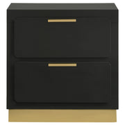 Caraway 2-drawer Nightstand Black - 224782