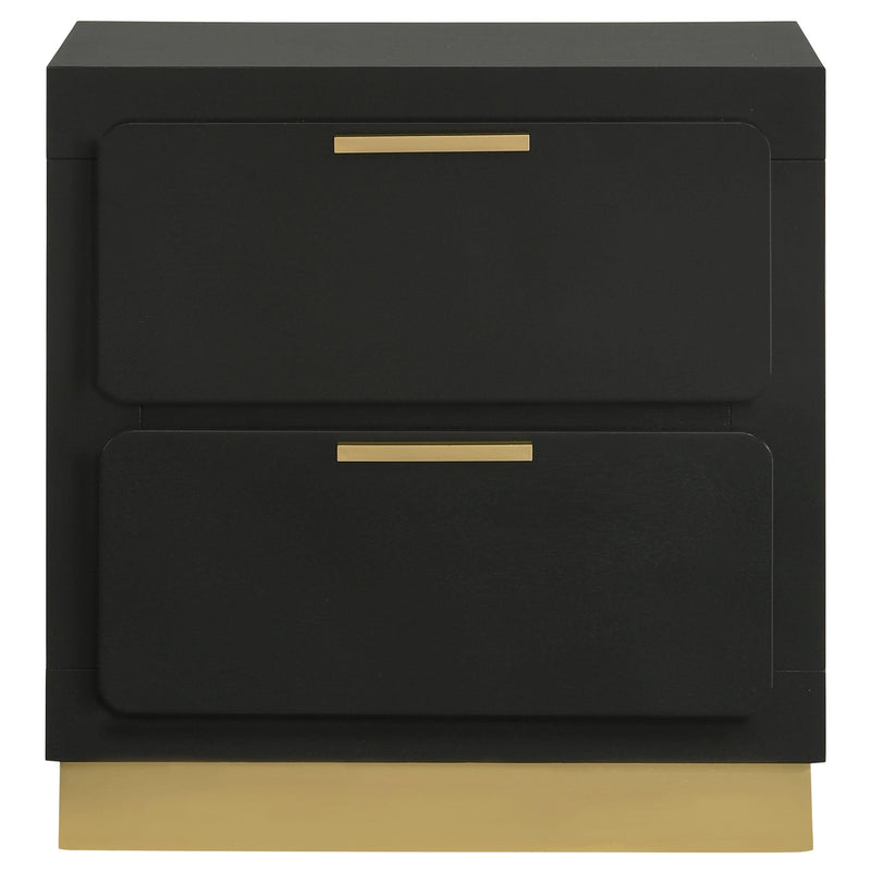 Caraway 2-drawer Nightstand Black - 224782