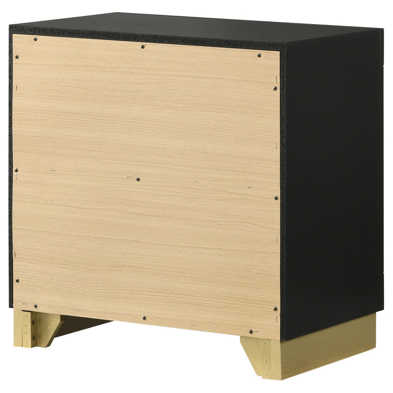 Caraway 2-drawer Nightstand Black - 224782