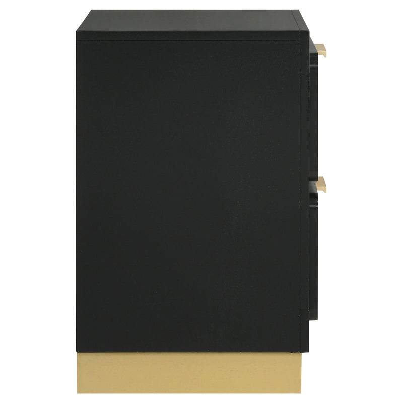 Caraway 2-drawer Nightstand Black - 224782