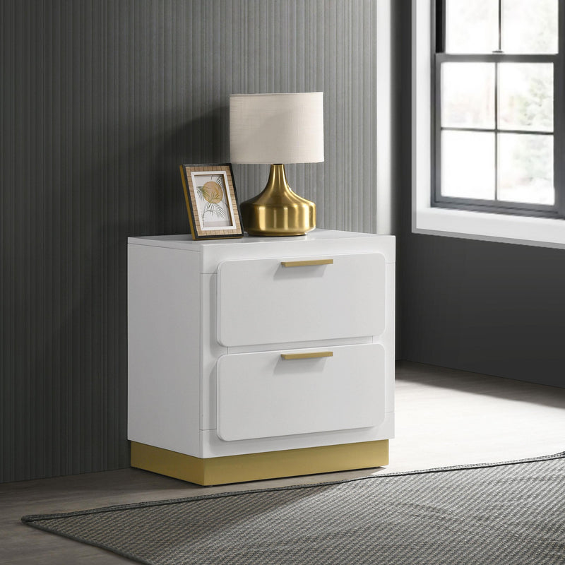 Caraway 2-drawer Nightstand White - 224772