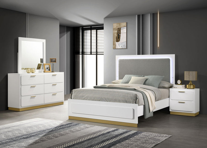 Caraway 4-piece Queen Bedroom Set White - 224771Q-S4