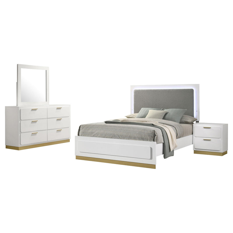 Caraway 4-piece Queen Bedroom Set White - 224771Q-S4