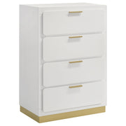 Caraway 5-piece Eastern King Bedroom Set White - 224771KE-S5