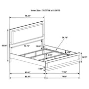 Caraway 5-piece Eastern King Bedroom Set White - 224771KE-S5
