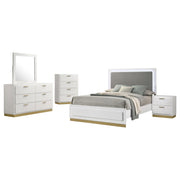Caraway 5-piece Eastern King Bedroom Set White - 224771KE-S5
