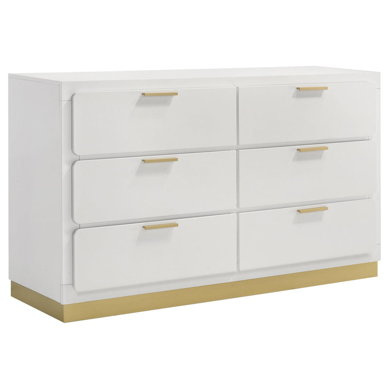 Caraway 5-piece Eastern King Bedroom Set White - 224771KE-S5