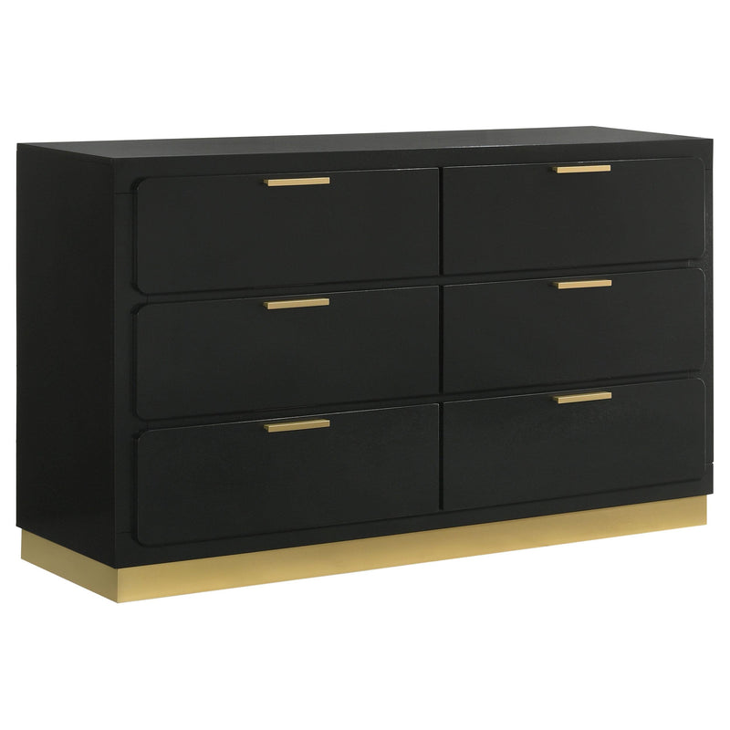 Caraway 6-drawer Dresser Black - 224783