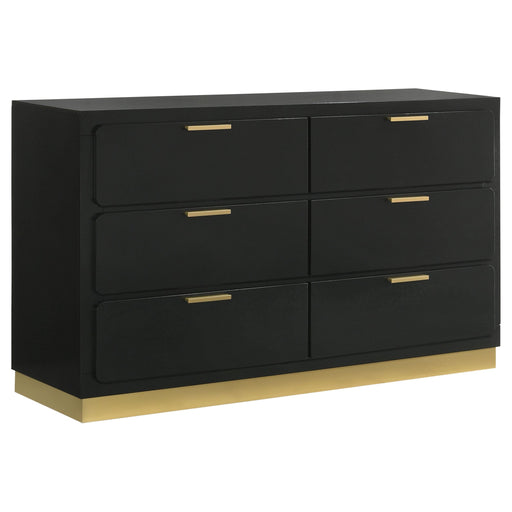 Caraway 6-drawer Dresser Black - 224783