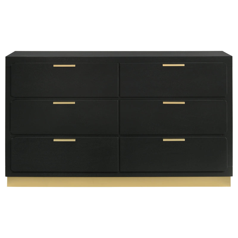 Caraway 6-drawer Dresser Black - 224783