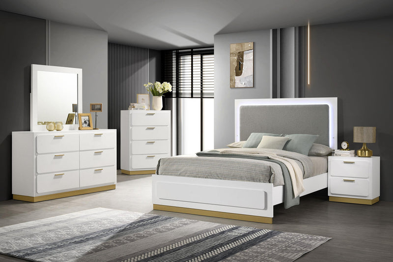 Caraway 6-drawer Dresser White - 224773