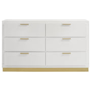 Caraway 6-drawer Dresser White - 224773