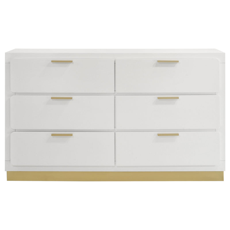 Caraway 6-drawer Dresser White - 224773
