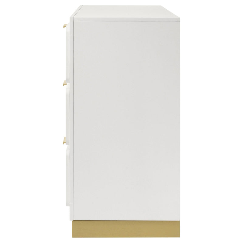 Caraway 6-drawer Dresser White - 224773