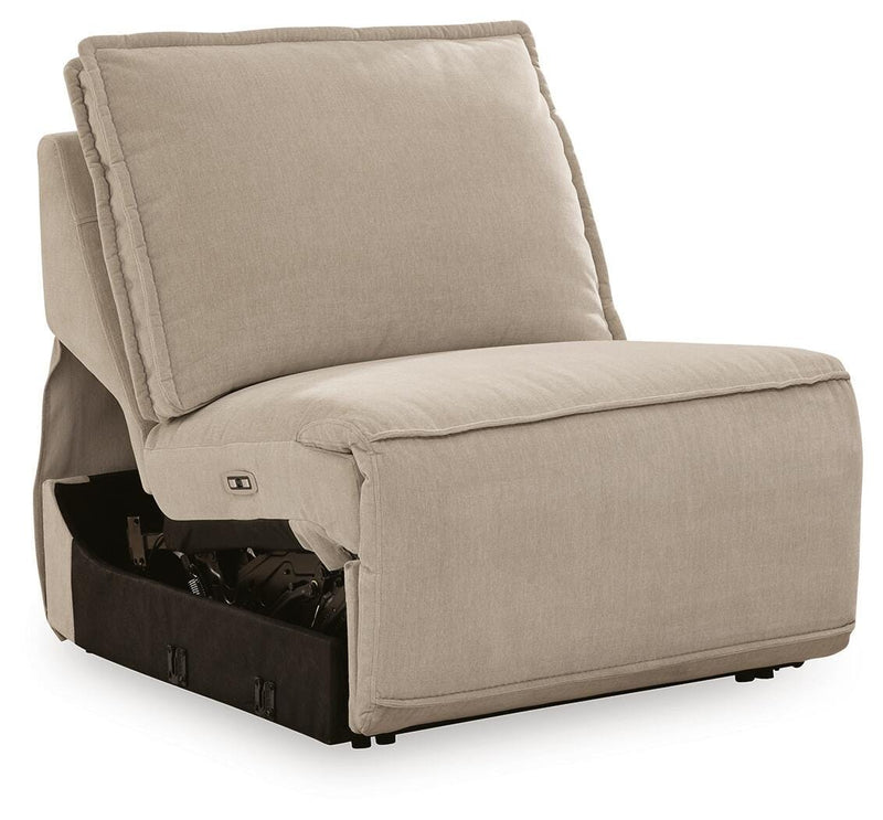 Carceri Cashmere Armless Power Recliner - 8700331