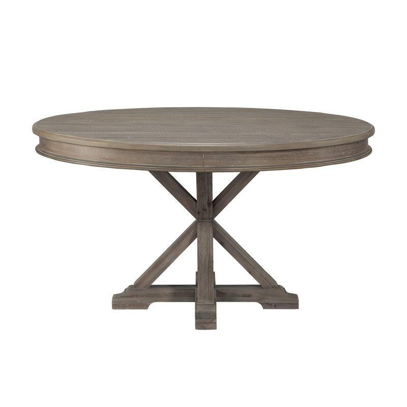 Cardano Driftwood Brown Round Dining Set - Gate FurnitureDining Room Set