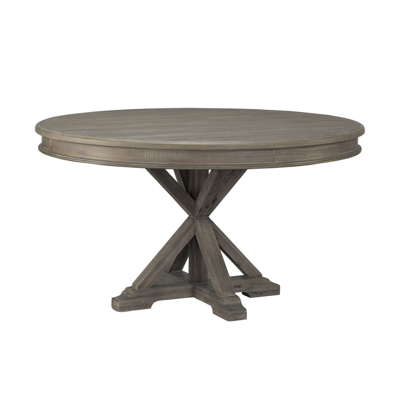 Cardano Driftwood Brown Round Dining Set - Gate FurnitureDining Room Set