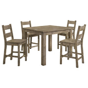 Cardova 5-piece Counter Height Dining Table Set Vineyard Oak - 192928-S5