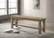Cardova 51-inch Solid Wood Dining Bench Vineyard Oak - 192923