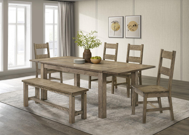 Cardova 87-inch Solid Wood Extension Dining Table Vineyard Oak - 192921