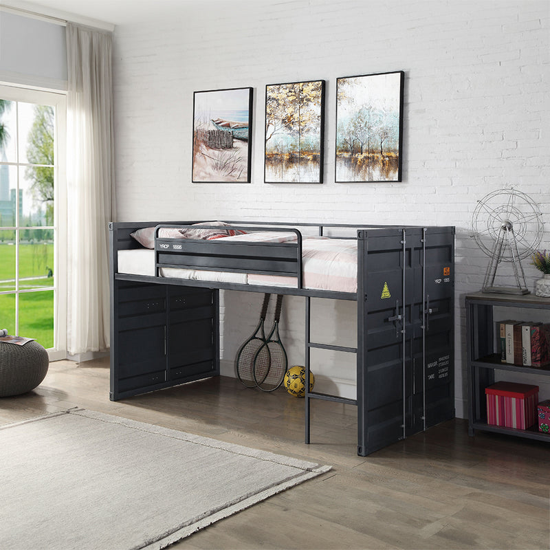Cargo Twin Loft Bed W/Slide - 38305