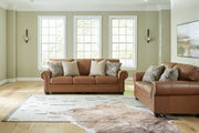 Carianna Sofa and Loveseat in Caramel - PKG015492