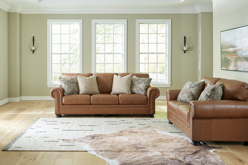 Carianna Sofa and Loveseat in Caramel - PKG015492