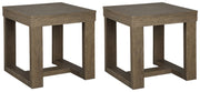 Cariton 2 End Tables in Gray - PKG008501