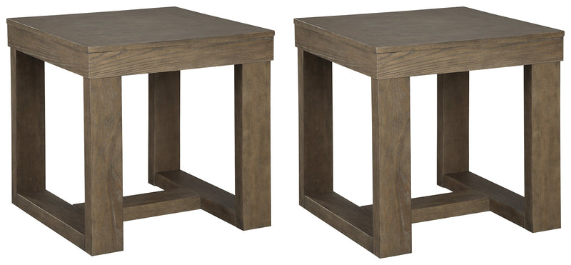 Cariton 2 End Tables in Gray - PKG008501