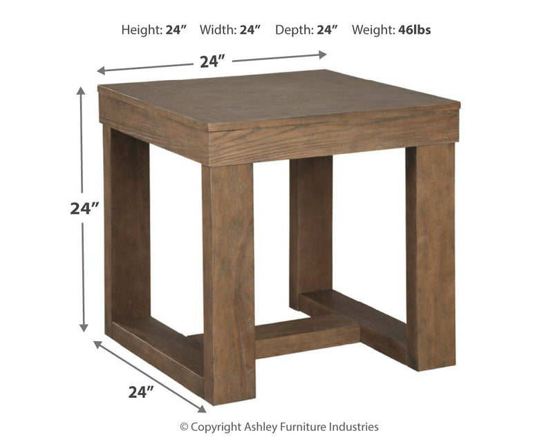 Cariton 2 End Tables in Gray - PKG008501
