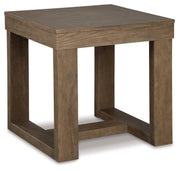Cariton Coffee Table with 1 End Table in Gray - PKG008672