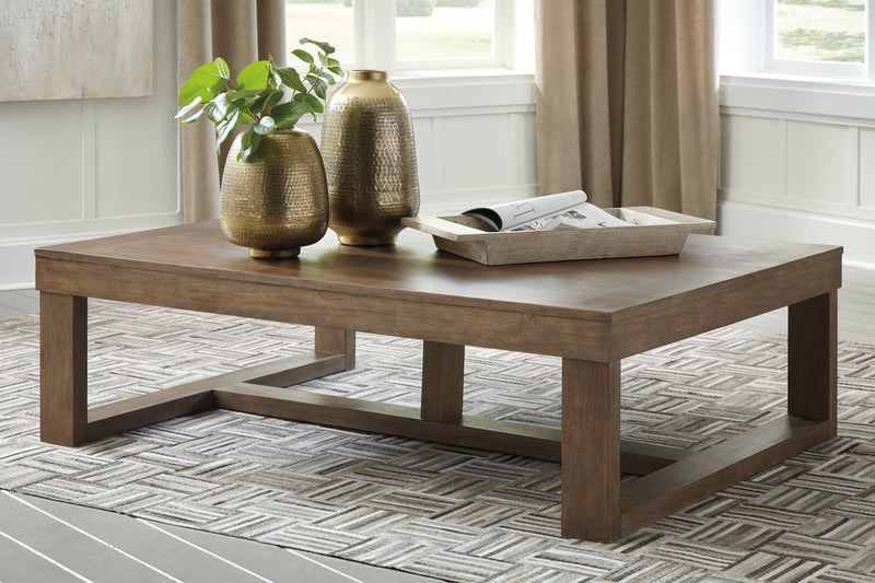 Cariton Coffee Table with 1 End Table in Gray - PKG008672