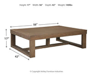 Cariton Coffee Table with 1 End Table in Gray - PKG008672
