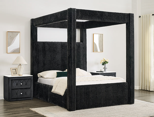 Carla Q Hb+Fb+H/F Canopy Black - 5118BK-Q-HBFB
