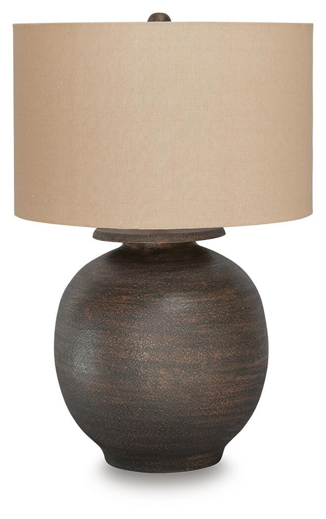 Carlenbury Antique Brown Table Lamp - L207574